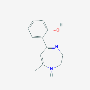 6-(7-Methyl-1,2,3,4-tetrahydro-5H-1,4-diazepin-5-ylidene)cyclohexa-2,4-dien-1-one