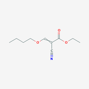 molecular formula C10H15NO3 B15427258 Ethyl 3-butoxy-2-cyanoprop-2-enoate CAS No. 90279-66-6