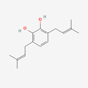 3,6-Bis(3-methylbut-2-en-1-yl)benzene-1,2-diol