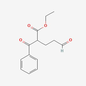 Ethyl 2-benzoyl-5-oxo-pentanoate