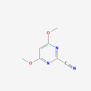 molecular formula C7H7N3O2 B154273 4,6-二甲氧基嘧啶-2-碳腈 CAS No. 139539-63-2