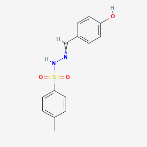 B15427393 N-[(4-hydroxyphenyl)methylideneamino]-4-methylbenzenesulfonamide CAS No. 92192-08-0