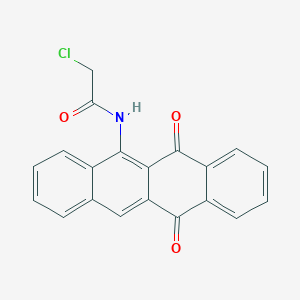 2-Chloro-N-(6,11-dioxo-6,11-dihydrotetracen-5-YL)acetamide