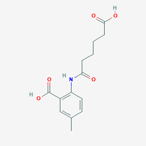 Benzoic acid, 2-[(5-carboxy-1-oxopentyl)amino]-5-methyl-