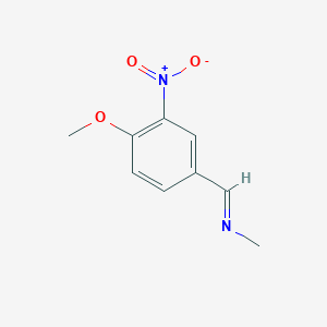 molecular formula C9H10N2O3 B15427580 (E)-1-(4-Methoxy-3-nitrophenyl)-N-methylmethanimine CAS No. 96014-61-8