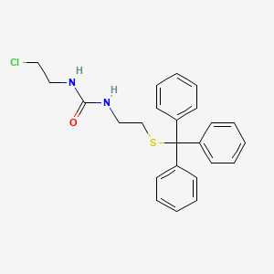 N-(2-Chloroethyl)-N'-{2-[(triphenylmethyl)sulfanyl]ethyl}urea