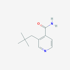 3-(2,2-Dimethylpropyl)pyridine-4-carboxamide