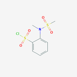 2-[(Methanesulfonyl)(methyl)amino]benzene-1-sulfonyl chloride