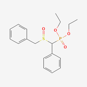 Diethyl [phenyl(phenylmethanesulfinyl)methyl]phosphonate