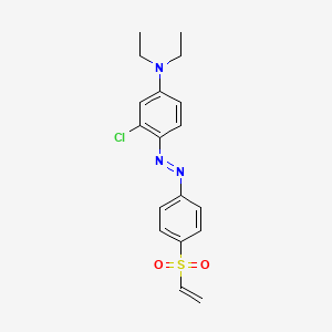 3-Chloro-4-{(E)-[4-(ethenesulfonyl)phenyl]diazenyl}-N,N-diethylaniline