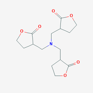 molecular formula C15H21NO6 B15427772 3,3',3''-[Nitrilotris(methylene)]tri(oxolan-2-one) CAS No. 96562-87-7