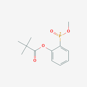 {2-[(2,2-Dimethylpropanoyl)oxy]phenyl}(methoxy)oxophosphanium