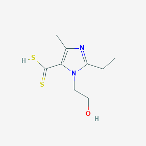 2-Ethyl-1-(2-hydroxyethyl)-4-methyl-1H-imidazole-5-carbodithioic acid