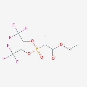 molecular formula C9H13F6O5P B015428 Ethyl 2-[Bis(2,2,2-trifluoroethyl)phosphono] Propionate CAS No. 107905-52-2