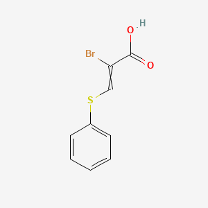 2-Bromo-3-(phenylsulfanyl)prop-2-enoic acid