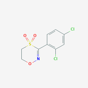 3-(2,4-Dichlorophenyl)-5,6-dihydro-4H-1,4lambda~6~,2-oxathiazine-4,4-dione