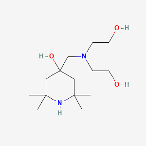 4-{[Bis(2-hydroxyethyl)amino]methyl}-2,2,6,6-tetramethylpiperidin-4-ol