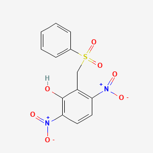 2-[(Benzenesulfonyl)methyl]-3,6-dinitrophenol