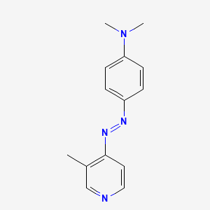 molecular formula C14H16N4 B15428300 N,N-dimethyl-4-[(E)-(3-methylpyridin-4-yl)diazenyl]aniline CAS No. 92296-17-8