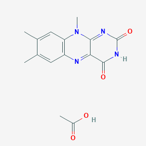 Acetic acid;7,8,10-trimethylbenzo[g]pteridine-2,4-dione