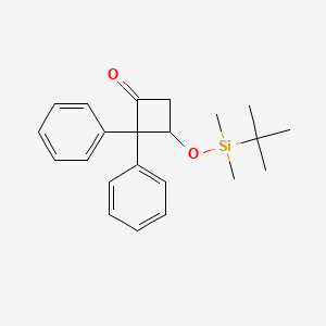 3-{[tert-Butyl(dimethyl)silyl]oxy}-2,2-diphenylcyclobutan-1-one