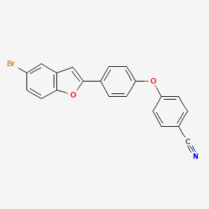 4-[4-(5-Bromo-1-benzofuran-2-yl)phenoxy]benzonitrile