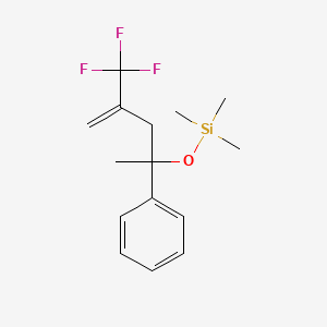 Trimethyl{[2-phenyl-4-(trifluoromethyl)pent-4-en-2-yl]oxy}silane