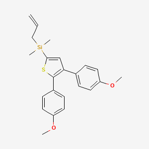 [4,5-Bis(4-methoxyphenyl)thiophen-2-yl](dimethyl)(prop-2-en-1-yl)silane