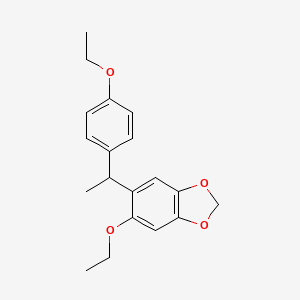 1,3-Benzodioxole, 5-ethoxy-6-(1-(4-ethoxyphenyl)ethyl)-