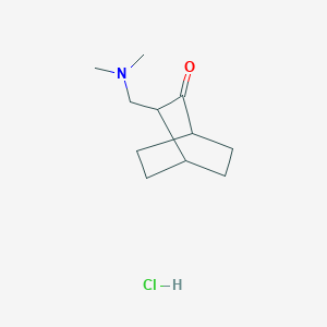 3-[(Dimethylamino)methyl]bicyclo[2.2.2]octan-2-one;hydrochloride