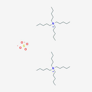 molecular formula C40H88N2O4S B15428489 Bis(N,N,N-tripentylpentan-1-aminium) sulfate CAS No. 90616-22-1