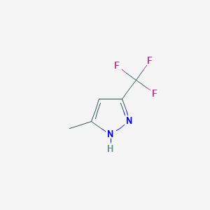 molecular formula C5H5F3N2 B154287 5-甲基-3-(三氟甲基)-1H-吡唑 CAS No. 10010-93-2