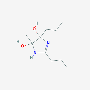 5-Methyl-2,4-dipropyl-4,5-dihydro-1H-imidazole-4,5-diol