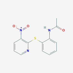 N-{2-[(3-Nitropyridin-2-yl)sulfanyl]phenyl}acetamide