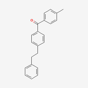 molecular formula C22H20O B15428767 (4-Methylphenyl)[4-(2-phenylethyl)phenyl]methanone CAS No. 91187-78-9