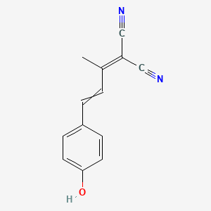 [4-(4-Hydroxyphenyl)but-3-en-2-ylidene]propanedinitrile