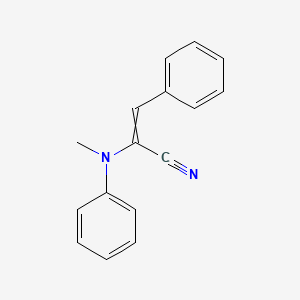 2-[Methyl(phenyl)amino]-3-phenylprop-2-enenitrile