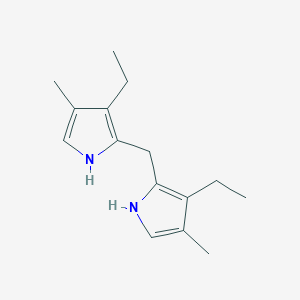 molecular formula C15H22N2 B15429662 1H-Pyrrole, 2,2'-methylenebis[3-ethyl-4-methyl- CAS No. 92415-30-0