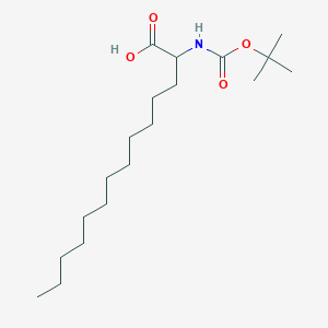 molecular formula C19H37NO4 B154297 (R,S)-Boc-2-amino-tetradecanoic acid CAS No. 129850-62-0