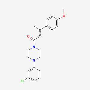 1-[4-(3-Chlorophenyl)piperazin-1-yl]-3-(4-methoxyphenyl)but-2-en-1-one