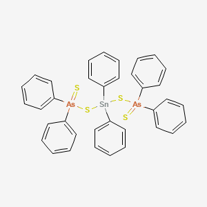 1,1,3,3,5,5-Hexaphenyl-1,5-bis(sulfanylidene)-2,4-dithia-1lambda~5~,5lambda~5~-diarsa-3-stannapentane