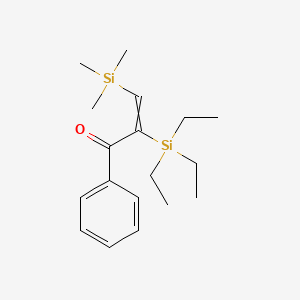 1-Phenyl-2-(triethylsilyl)-3-(trimethylsilyl)prop-2-en-1-one