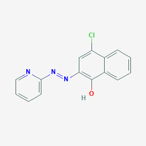 1-Naphthalenol, 4-chloro-2-[2-(2-pyridinyl)diazenyl]-