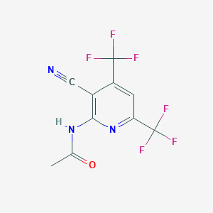 N-[3-Cyano-4,6-bis(trifluoromethyl)pyridin-2-yl]acetamide