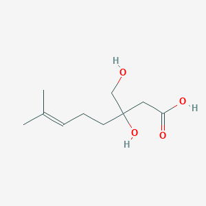 3-Hydroxy-3-(hydroxymethyl)-7-methyloct-6-enoic acid