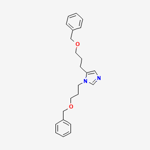 molecular formula C23H28N2O2 B15429895 1,5-Bis[3-(benzyloxy)propyl]-1H-imidazole CAS No. 89882-44-0