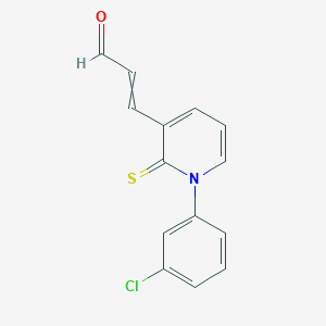 3-[1-(3-Chlorophenyl)-2-sulfanylidene-1,2-dihydropyridin-3-yl]prop-2-enal