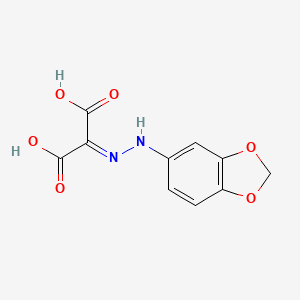 [2-(2H-1,3-Benzodioxol-5-yl)hydrazinylidene]propanedioic acid