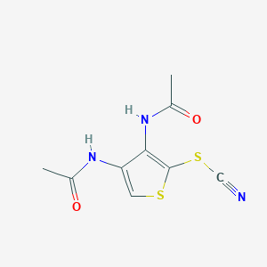 3,4-Diacetamidothiophen-2-yl thiocyanate