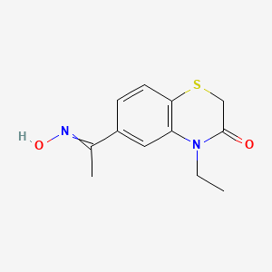 4-Ethyl-6-(N-hydroxyethanimidoyl)-2H-1,4-benzothiazin-3(4H)-one